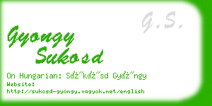 gyongy sukosd business card